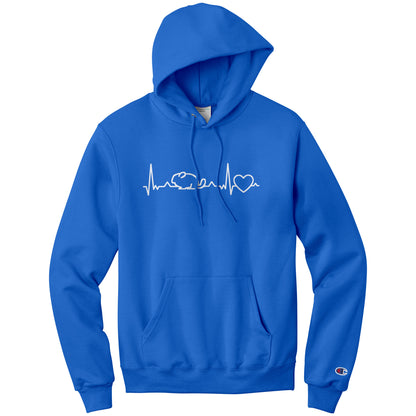 Chinchilla Love Heartbeat Hoodie: Chinchilla Love Heartbeat Hoodie - Show Your Chinchilla Love!