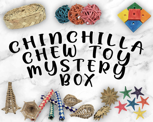 Chinchilla Chew Toy Mystery Box - Monthly Subscription: Spoil Your Chinchilla with a Monthly Box of Chew Toy Surprises!